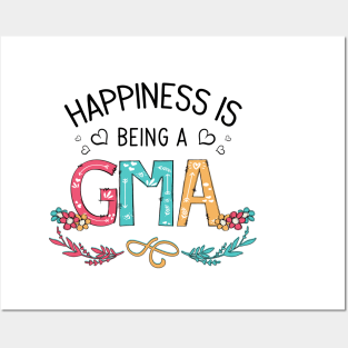 Happiness Is Being A Gma Wildflowers Valentines Mothers Day Posters and Art